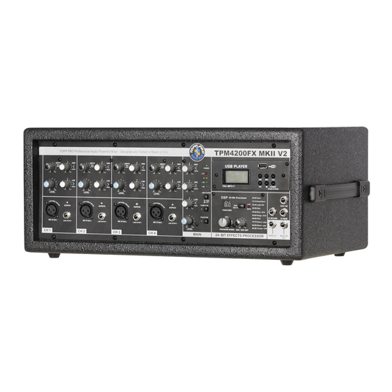 Topp Music Gear TPM4200FX MKII V2 Manuals