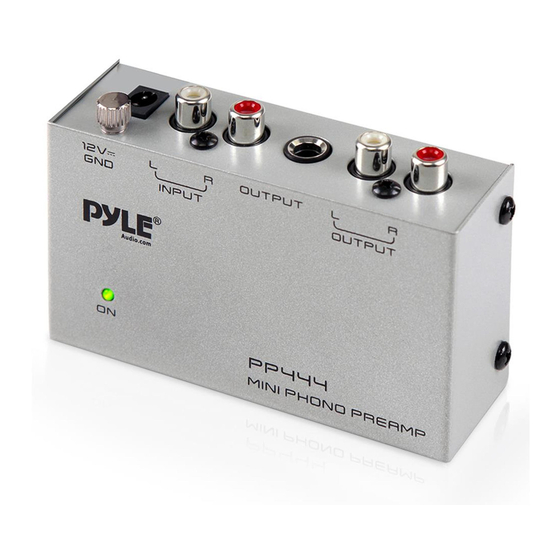 Pyle PP444 User Manual