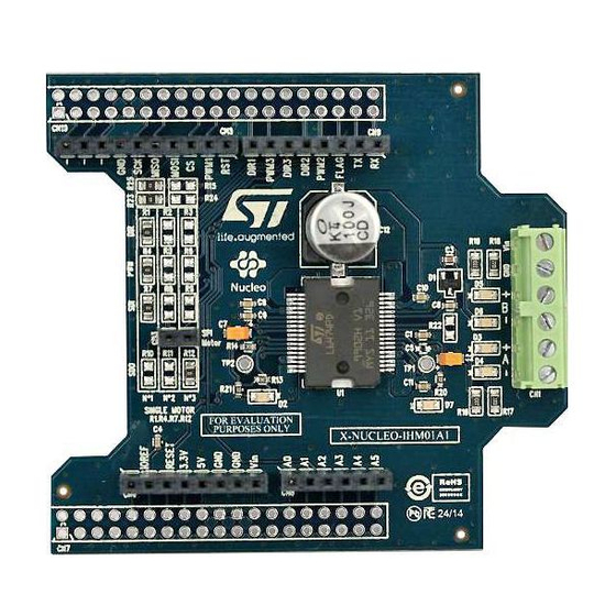 ST X-NUCLEO-IHM01A1 User Manual