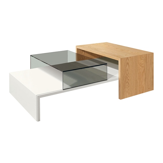 Hülsta now! no.14 Coffee Table 3612 Assembly Instruction Manual
