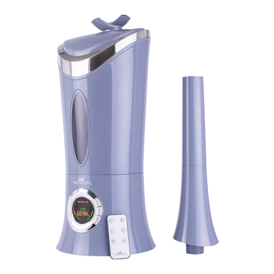 Air innovations Clean Mist Smart Humidifier MH-702A Platinum Instruction Manual And  Warranty Information