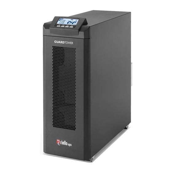 Riello UPS GUARD TOWER GTT 6000 Quick Manual