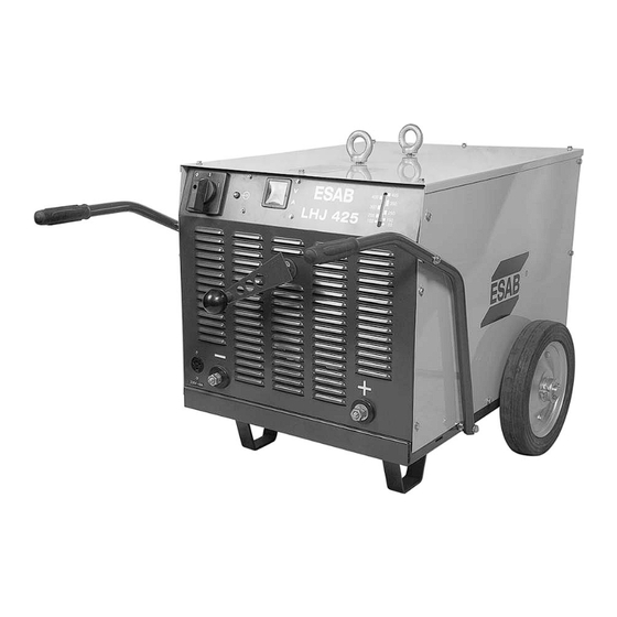 ESAB LHJ 425 Manuals