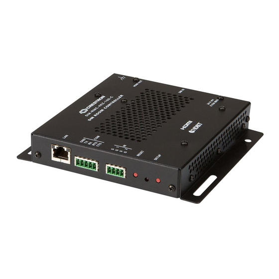 Crestron DM-RMC-4KZ-100-C Quick Start