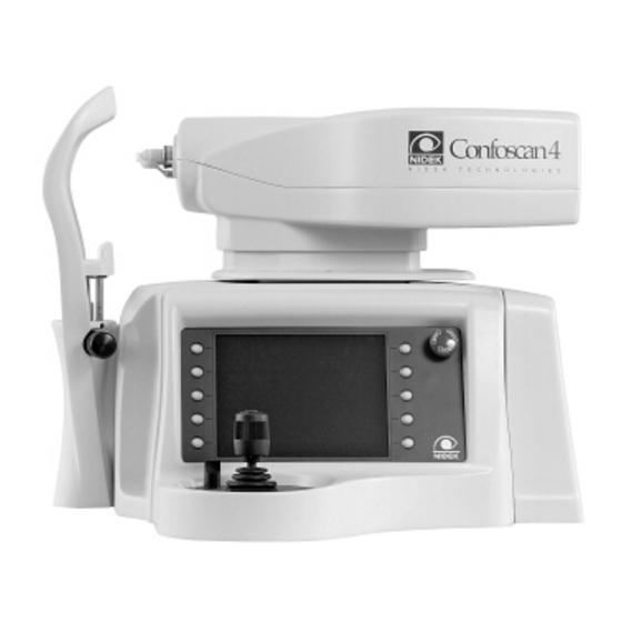 Nidek Medical ConfoScan4 Service Manual