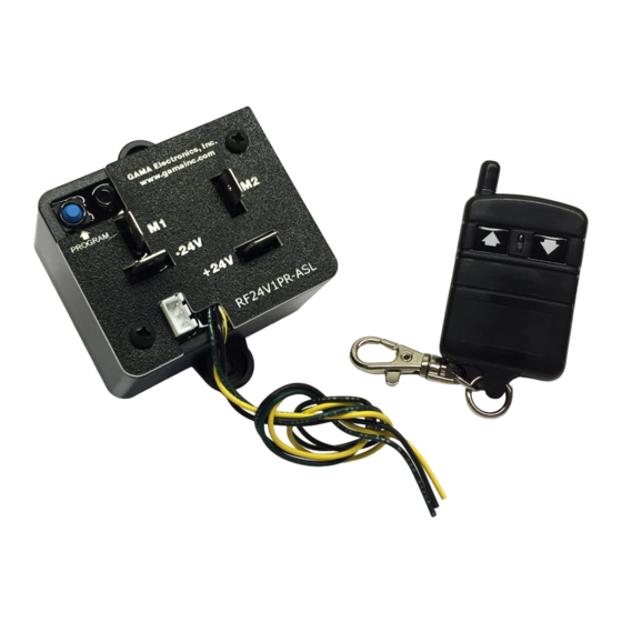 GAMA Electronics RF24V1PR-ASL-NIS Instruction Manual
