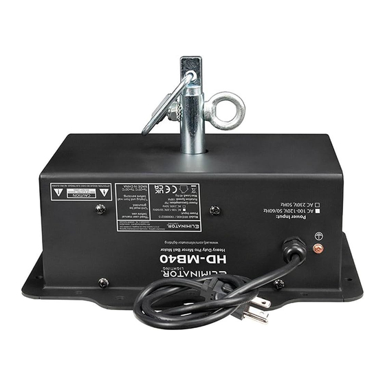 Eliminator Lighting HD-MB40 Manuals