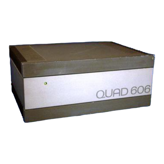 QUAD 606 MK I DIY Manuallines