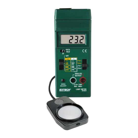 Extech Instruments 401025 User Manual