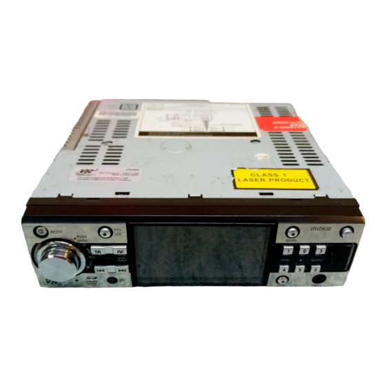 Virtual Reality Multi-Media Headunit VRVD630 Owner's Manual