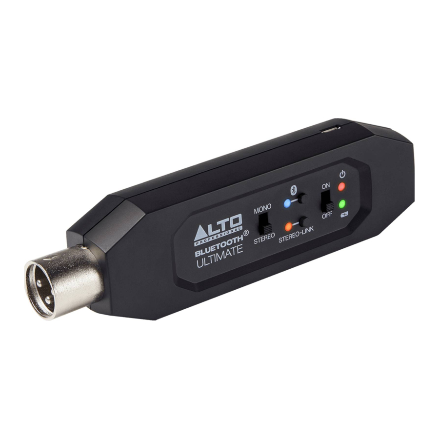 Alto Professional Bluetooth Ultimate User Manual