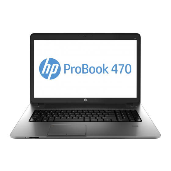 HP ProBook 470 G1 Maintenance And Service Manual