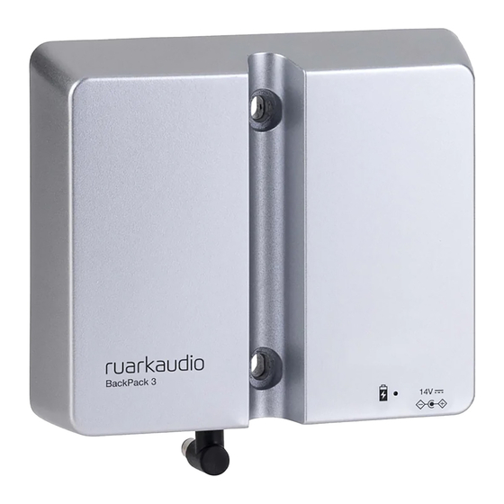 RuarkAudio BackPack 3 User Manual