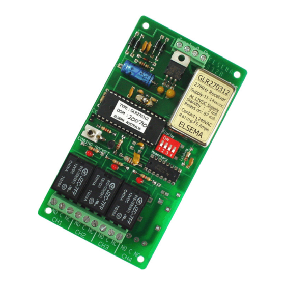 Elsema GLR2703 Manuals