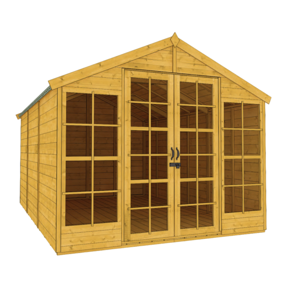 Billyoh 8ft Harper Tongue and Groove Apex Summerhouse 4x8 Building Instructions