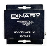 Binary HD-2CAT-1080P-130 Owner's Manual