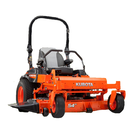 Kubota Z725 Operator's Manual