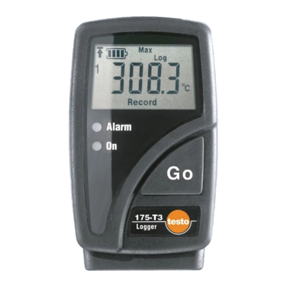 TESTO 175-T1 Short Instruction Manual
