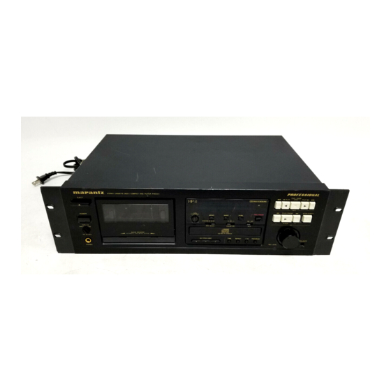Marantz PMD351 Service Manual