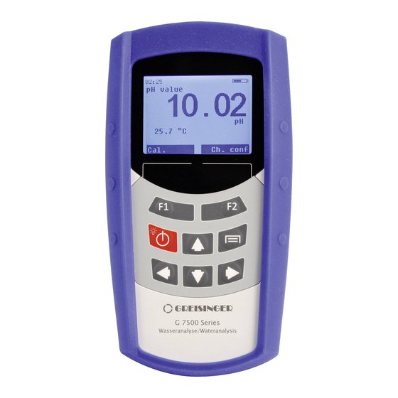 GREISINGER G 7500 Series Operating Manual