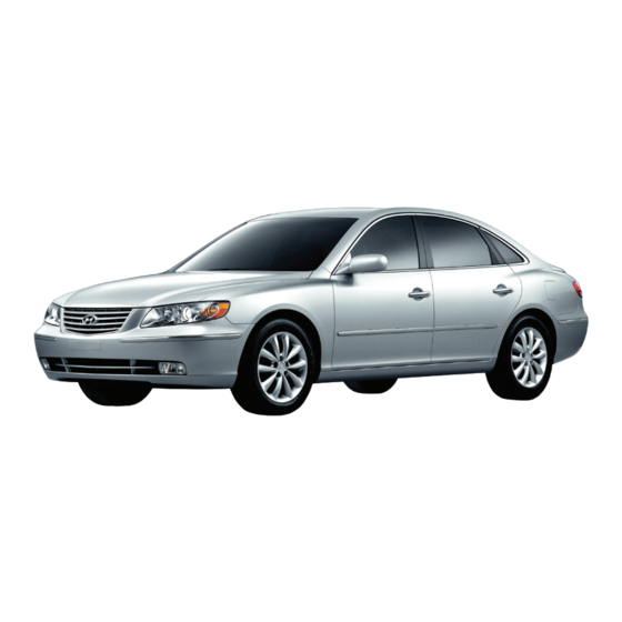 Hyundai Azera 2008 Quick Reference Manual