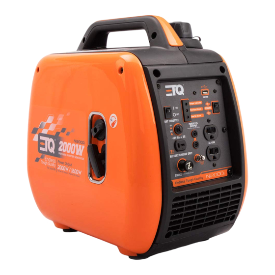 ETQ NI2000i Owner's Manual
