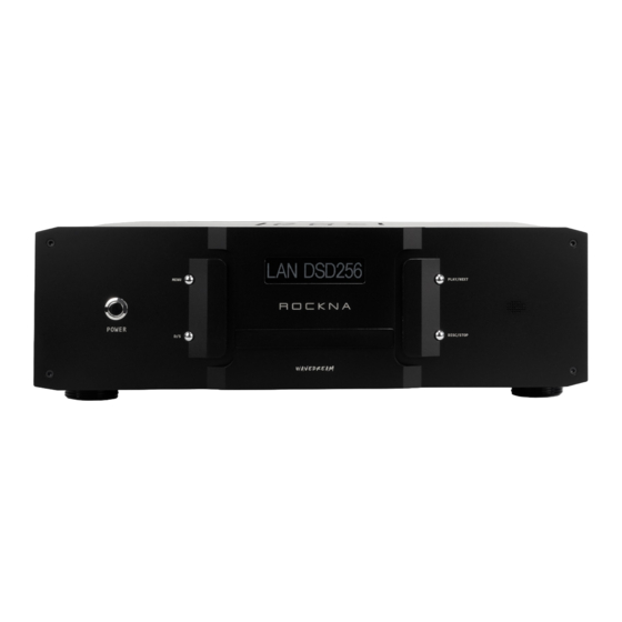 ROCKNA AUDIO Wavedream NET Owner's Manual