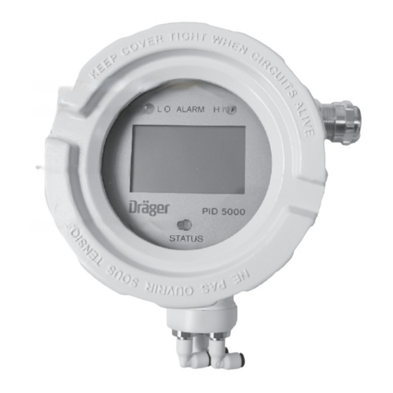 Dräger PID 5000 Instructions For Use Manual