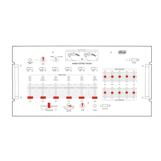 Atus AM300 Manuals
