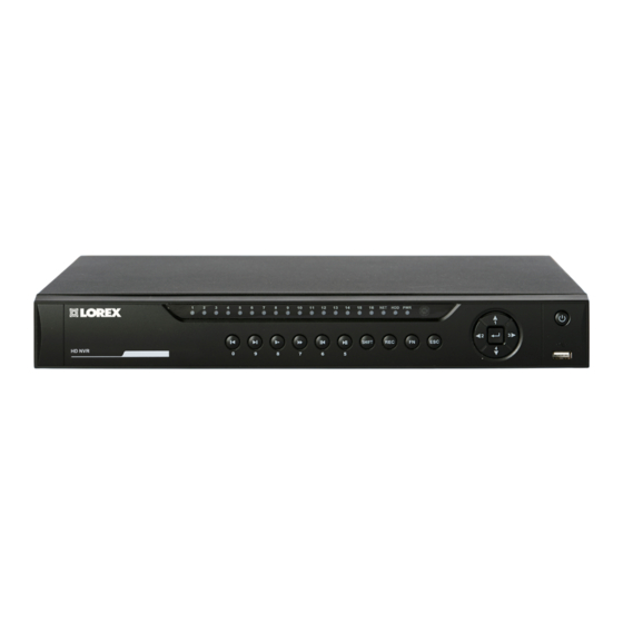 Lorex LNR600X Series Quick Setup Manual