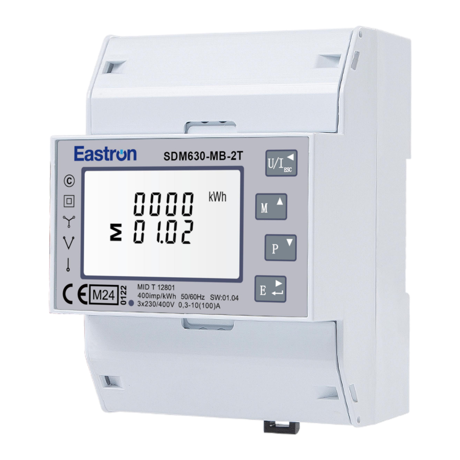 Eastron SDM630 Series, SDM630-MB, SDM630-MB-2T Manual