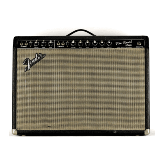 Fender Super Reverb Owner's Manual