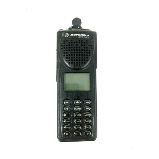 Motorola XTS3000 User Manual