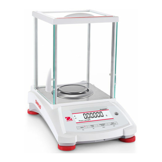 OHAUS PX125D Instruction Manual