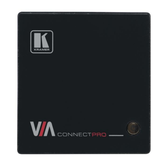 Kramer VIA Connect PRO User Manual