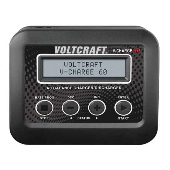 VOLTCRAFT V-Charge 60 combo Operating Instructions Manual
