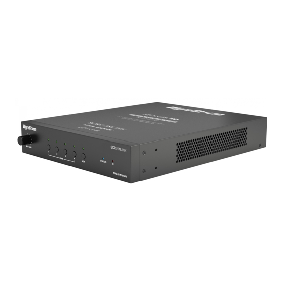 Wyrestorm NetworkHD NHD-SW-0501 Quick Start Manual