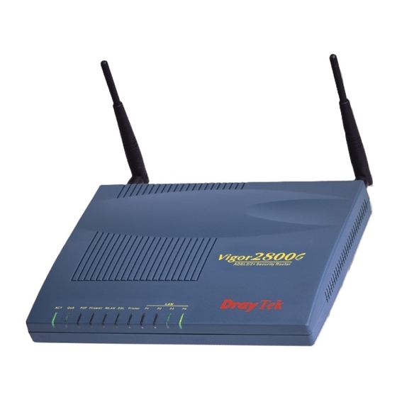 Draytek Vigor 2800G Specifications