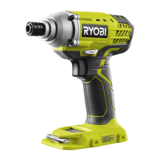 Ryobi R18IDP Original Instructions Manual