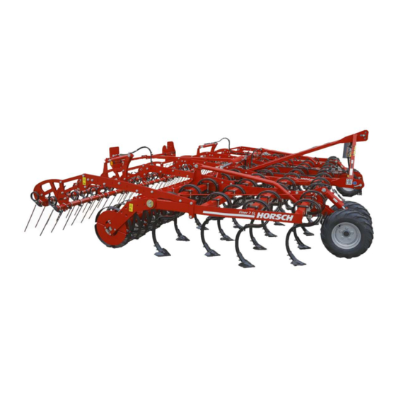 horsch Finer SL Operating Instructions Manual