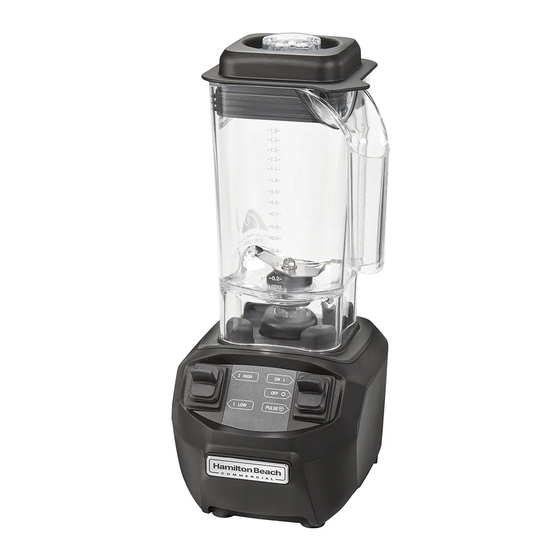 Hamilton Beach Commercial HBB255 Operation Manual