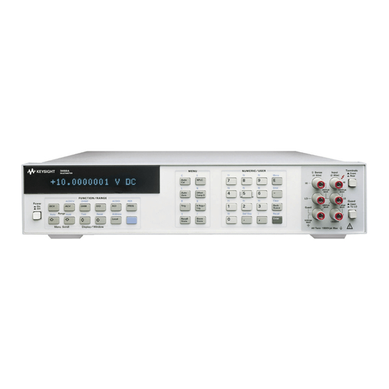 Keysight 3458B Calibration Manual