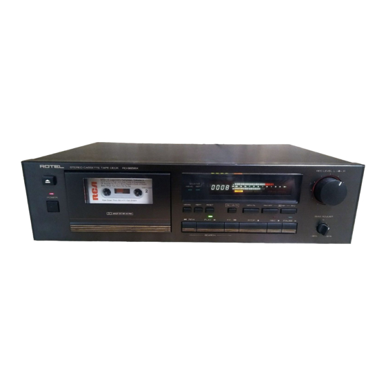 Rotel RD-965BX Owner's Manual
