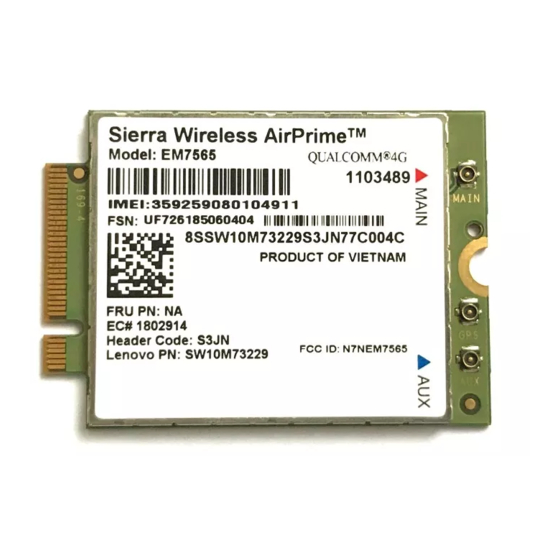 Sierra Wireless AirPrime EM7565 Manuals