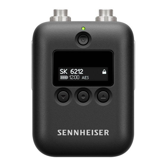 Sennheiser Digital 6000 Series Quick Manual