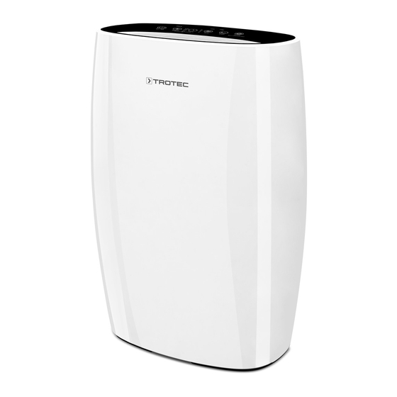 User Manuals: Trotec AIRGOCLEAN 150 E Air Purifier