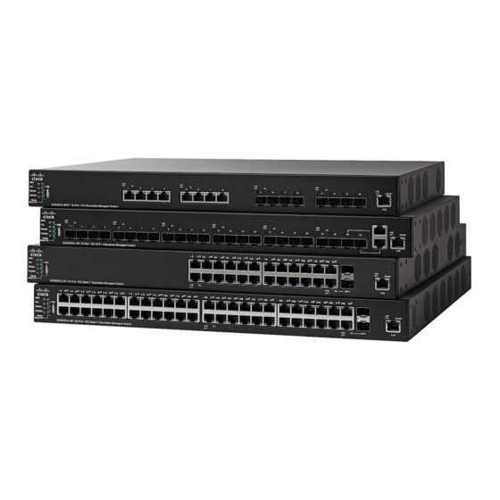 Cisco 550XG series Managed Switches Manuals
