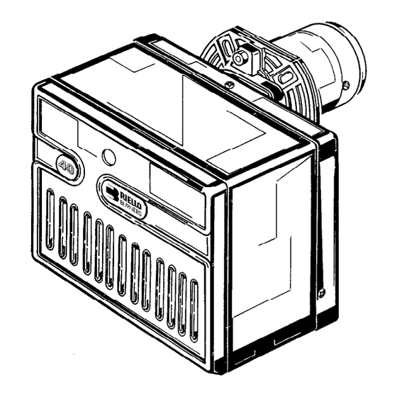 Riello Burners G3R Installation, Use And Maintenance Instructions