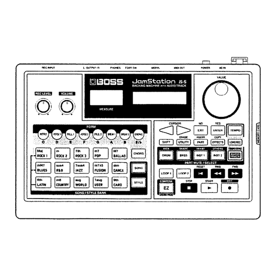 Boss J5-5 JamStation Owner's Manual