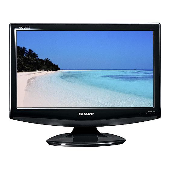 User Manuals: Sharp LC-19A35H-BK LCD TV